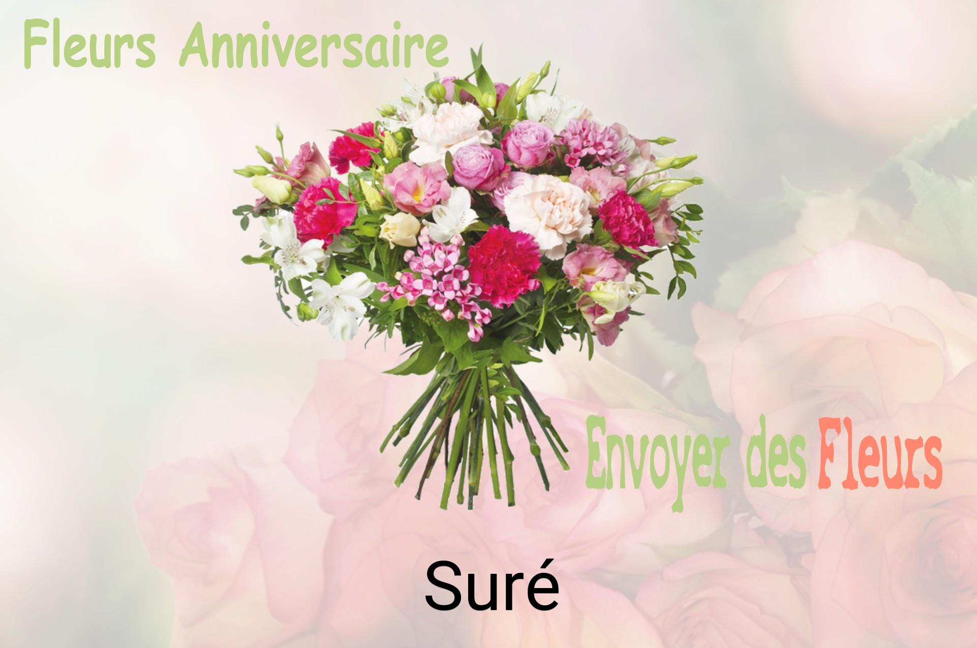 Bouquet de fleurs d’anniversaire livré à Suré